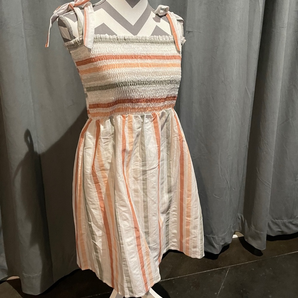 Pastel stripe summer dress